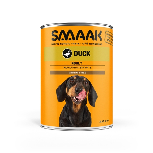 SMAAK mitrā barība suņiem, pīle, 400g