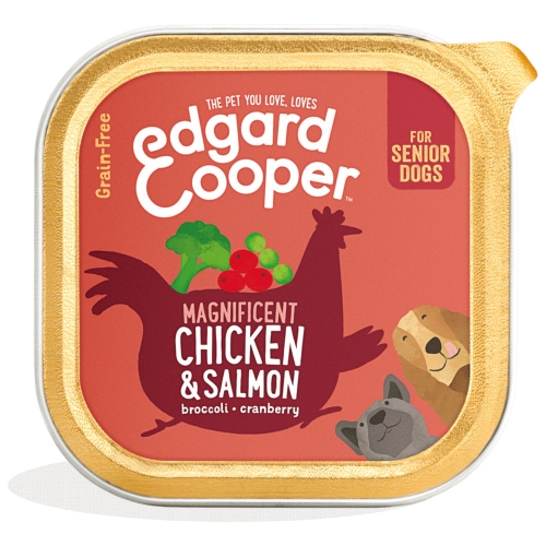 EDGARD COOPER mitrā barība suņiem-senioriem ar vista/lasis, 150 g