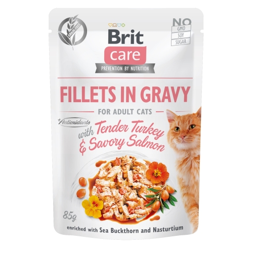 BRIT CARE MITRĀ BARĪBA KAĶIEM, TĪTARS/LASIS MĒRCĒ, 85g