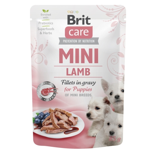 BRIT Care Mini mitrā barība kucēniem, jērs, 85g