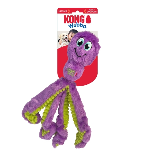 KONG Wubba Octopus rotaļlieta suņiem, S, dažādi