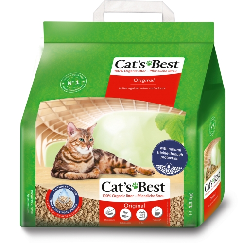 CAT'S BEST Original pakaiši kaķu tualetei, 4,3kg/10 L