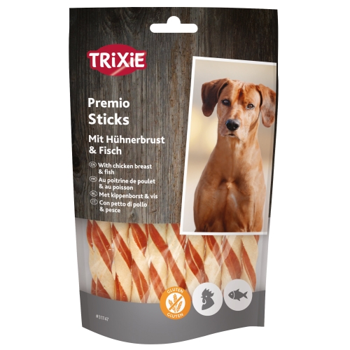 TRIXIE Premio Sticks gardumi suņiem, vista/zivs, 50g