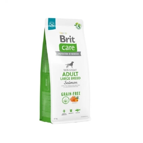 BRIT Care Skin&Coat Large sausā barība suņiem, lasis, 12kg