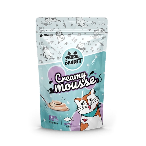MR.BANDIT Creamy Mousse krēms kaķiem ar tunča garšu, 60g