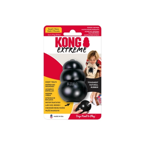 KONG Extreme rotaļlieta suņiem, S, melna