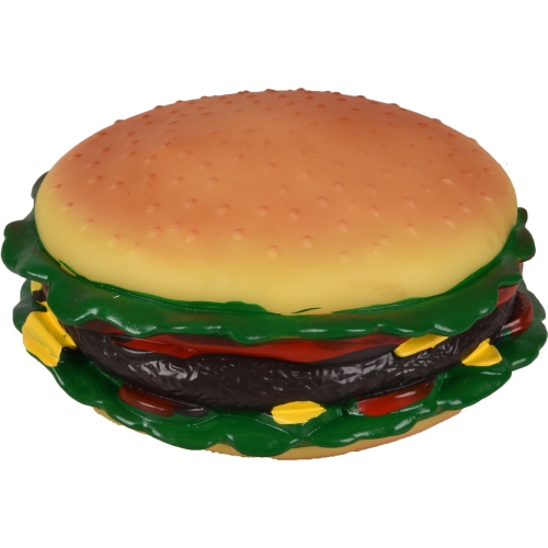 Flamingo vinila rotaļlieta suņiem- Hamburgers 15 x 15 x 6 cm