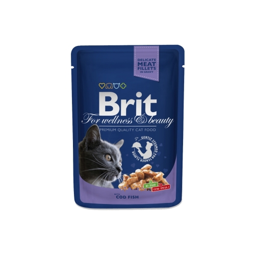 BRIT Premium mitrā barība kaķiem, menca, 100g