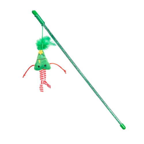 LITTLE & BIGGER Squeaky Wand rotaļlieta kaķiem, 40cm