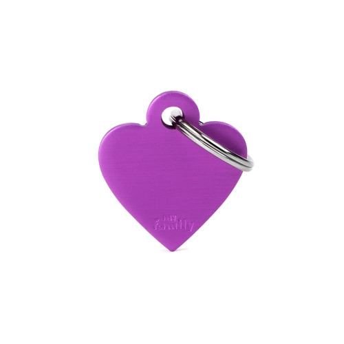 MY FAMILY Basic Heart piekariņš,S, violets