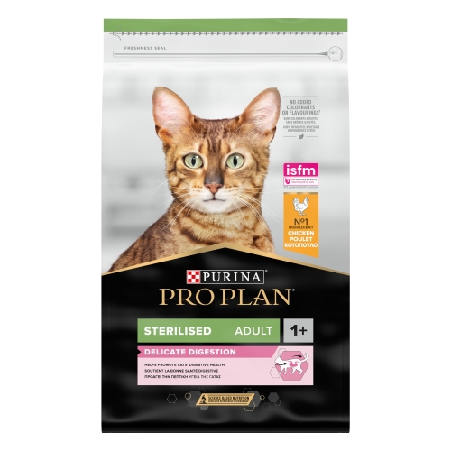 PRO PLAN Delicate Adult sausā barība kaķiem, vista, 10kg