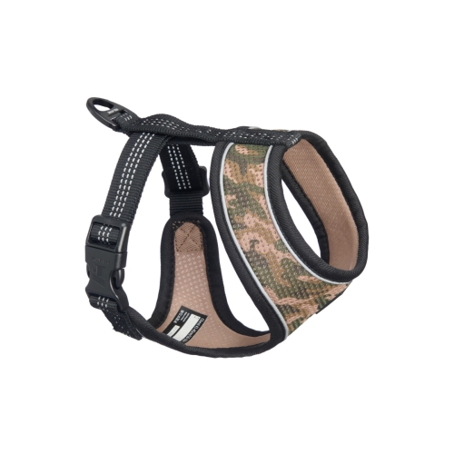 FEEL ACTIVE Soft krūšu siksna suņiem, M, kamuflāža