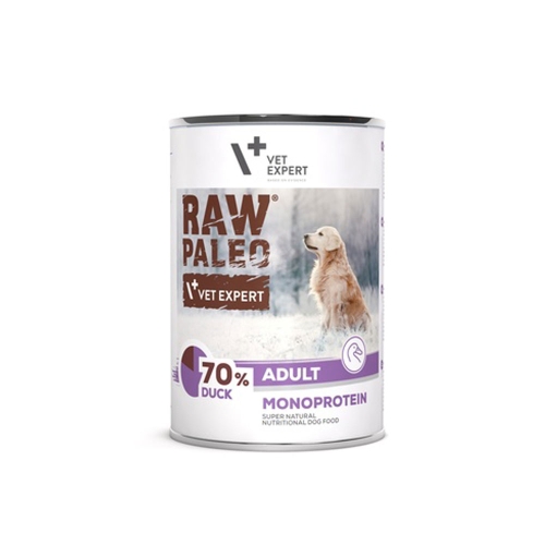 RAW PALEO Adult mitrā barība suņiem, pīle, 400g