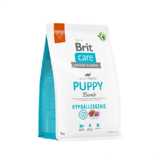 BRIT Care Hypoallergenic sausā barība kucēniem, jērs, 3kg