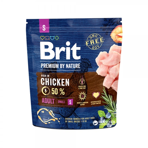 BRIT Premium sausā barība mazo šķirņu suņiem, vista, 1 kg