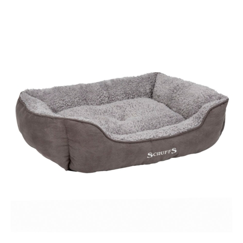 SCRUFFS Cozy Box guļvieta suņiem 50x40 cm, pelēka