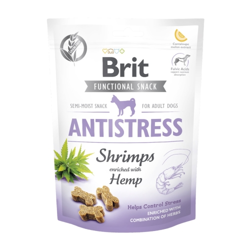 BRIT Functional Antistress gardumi suņiem, garneles, 150g