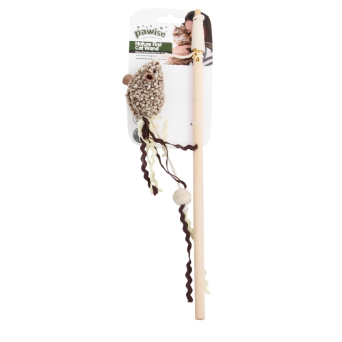 PAWISE Nature First rotaļu makšķere kaķiem, 35cm