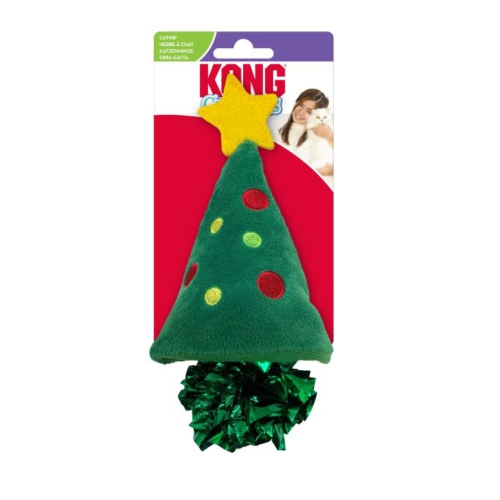 KONG Holiday Crackles Christmas Tree rotaļlieta kaķiem