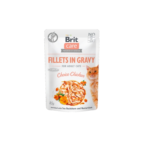 BRIT Care mitrā barība kaķiem, vista mērcē, 85g