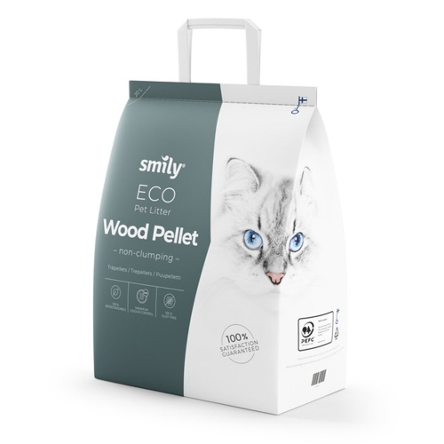 SMILY Eco koka skaidu granulu pakaiši kaķiem, 20l