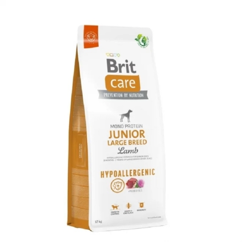 BRIT Care Hypoallergenic L sausā barība kucēniem, jērs, 12kg