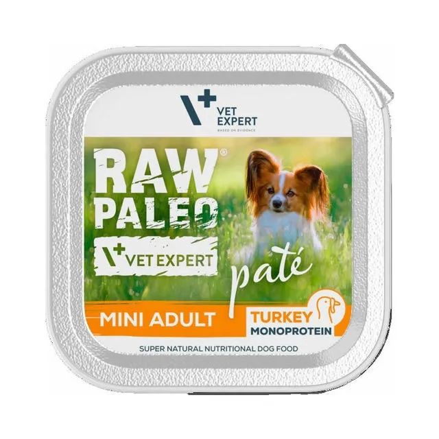 RAW PALEO Mini Adult pastēte suņiem, tītars, 150g - Produkta attēls 2