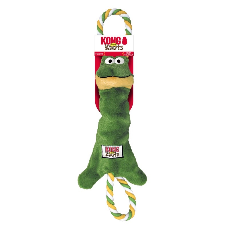 KONG Tugger Knots Frog rotaļlieta suņiem, S - Produkta attēls 2
