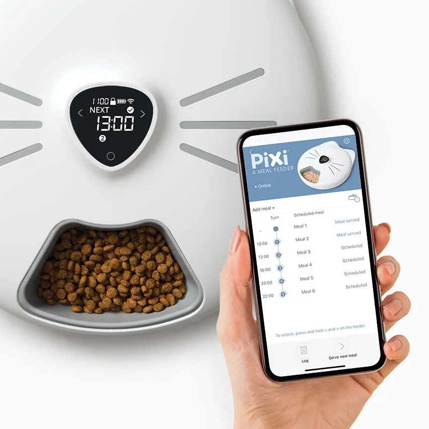 Catit Pixi Smart barošanas trauks 6 ēdienreizēm, balts - Produkta attēls 2