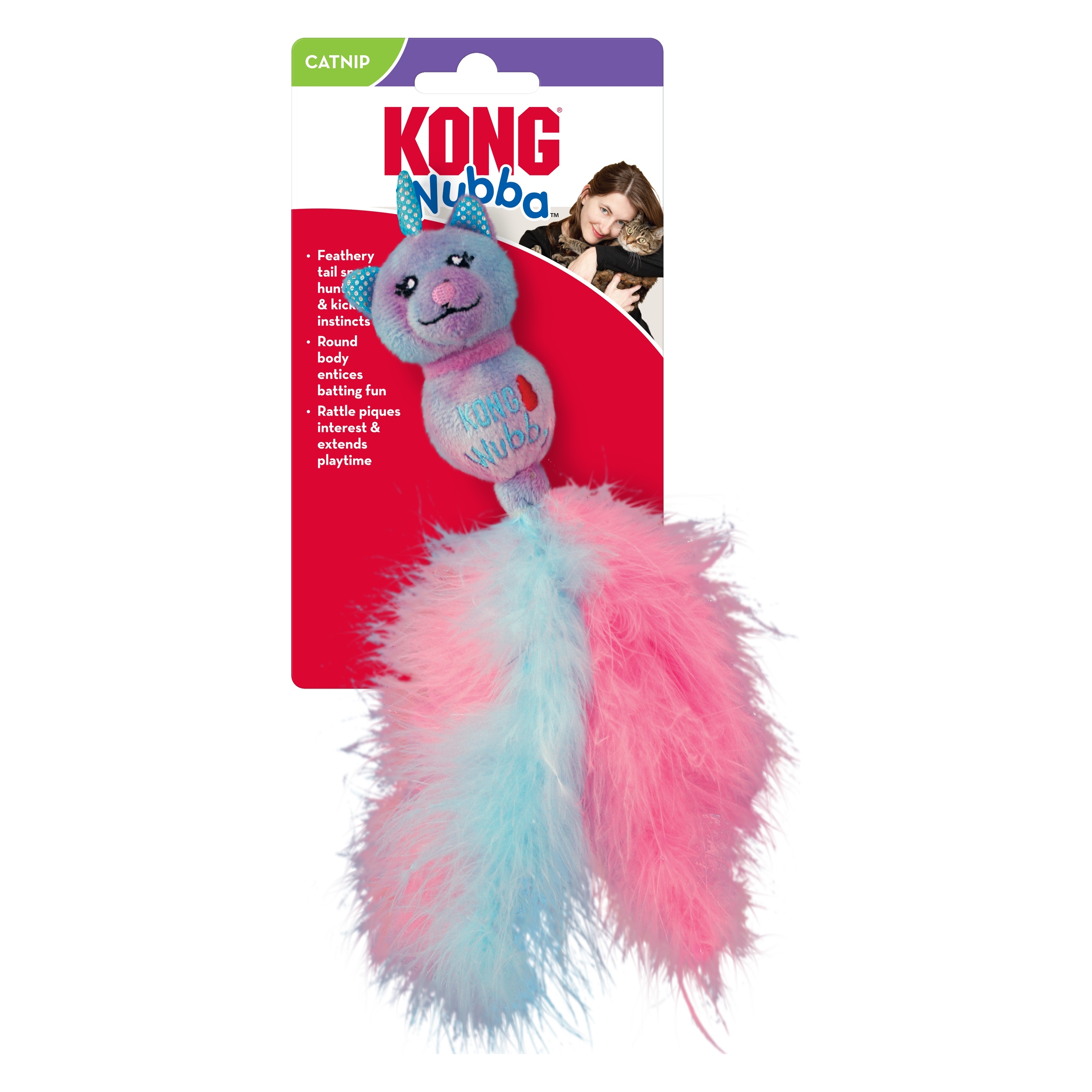 KONG Wubba Caticorn rotaļlieta kaķiem - Produkta attēls 2