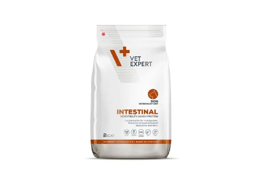 VetExpert 4T VD Intestinal sausā barība suņiem 2KG - Produkta attēls 2