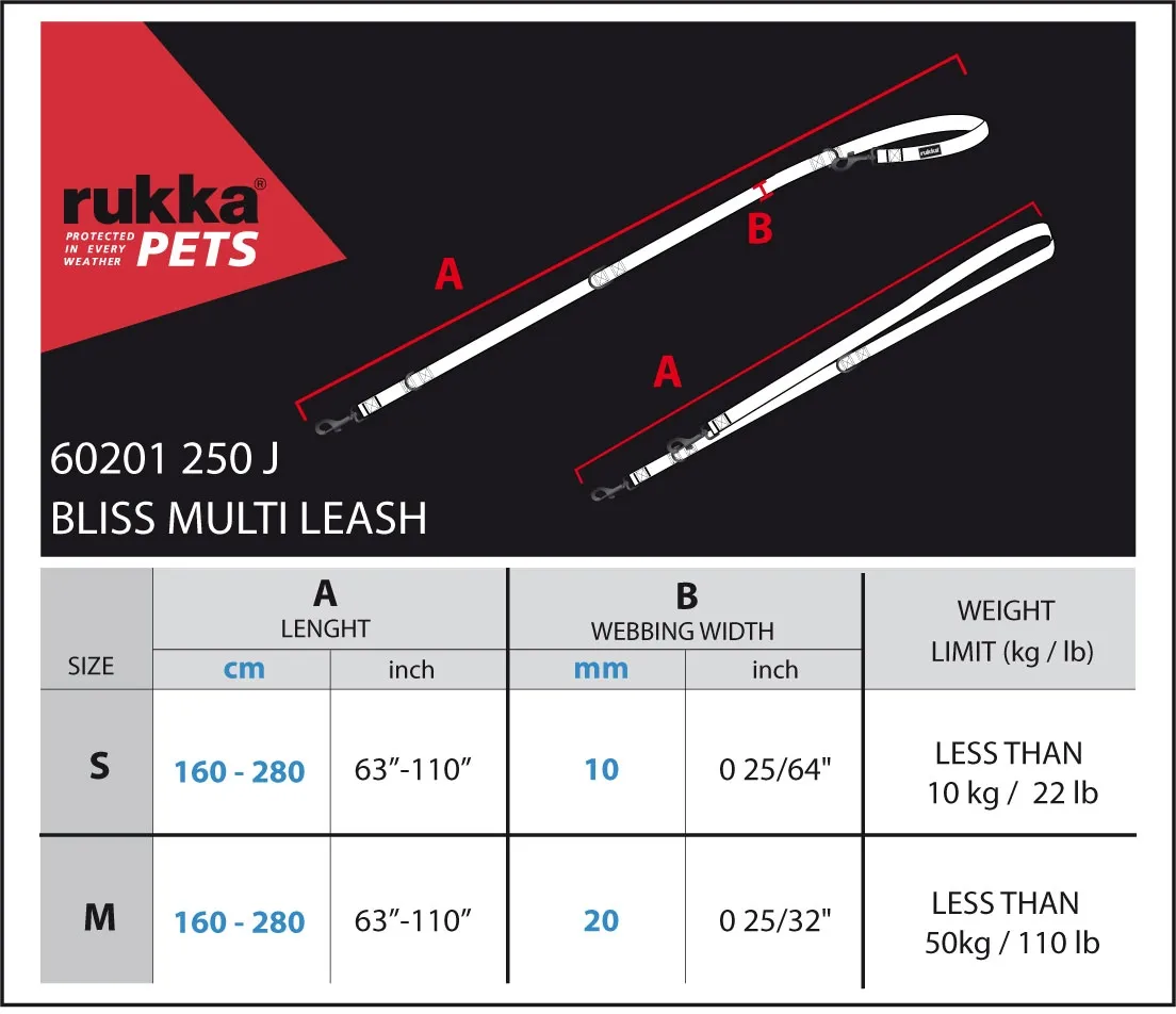 Rukka Bliss Multi Pavada S 10mm/300cm, melna - Produkta attēls 2