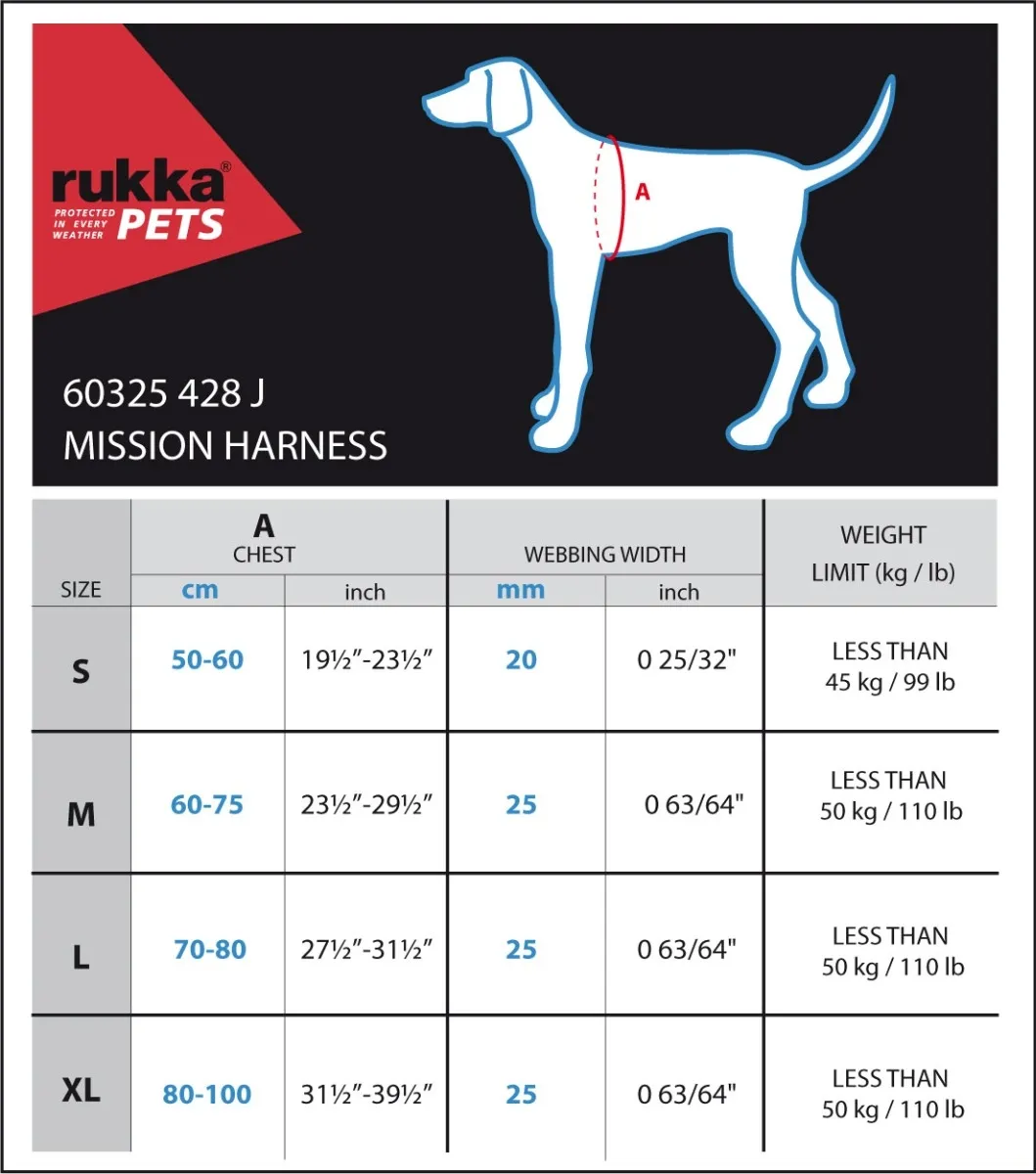 Rukka Mission krūšu siksna suņiem, M izmērs, zaļa - Produkta attēls 4