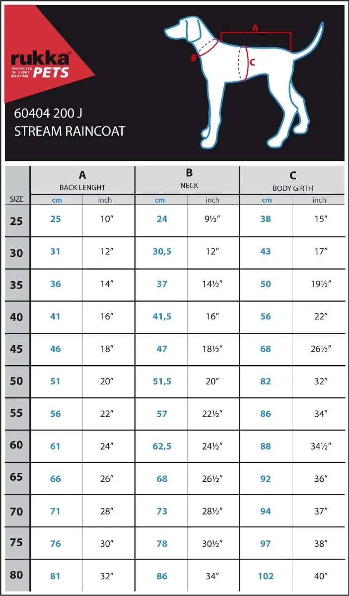 RUKKA Stream lietusmētelis suņiem, 50 cm, dzeltens - Produkta attēls 2