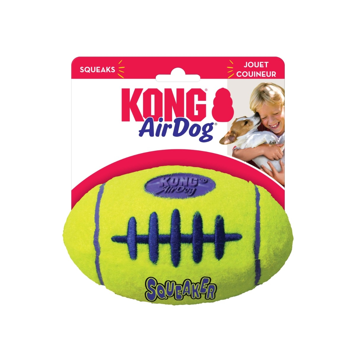KONG AirDog Squeakair Football bumba M - Produkta attēls 2