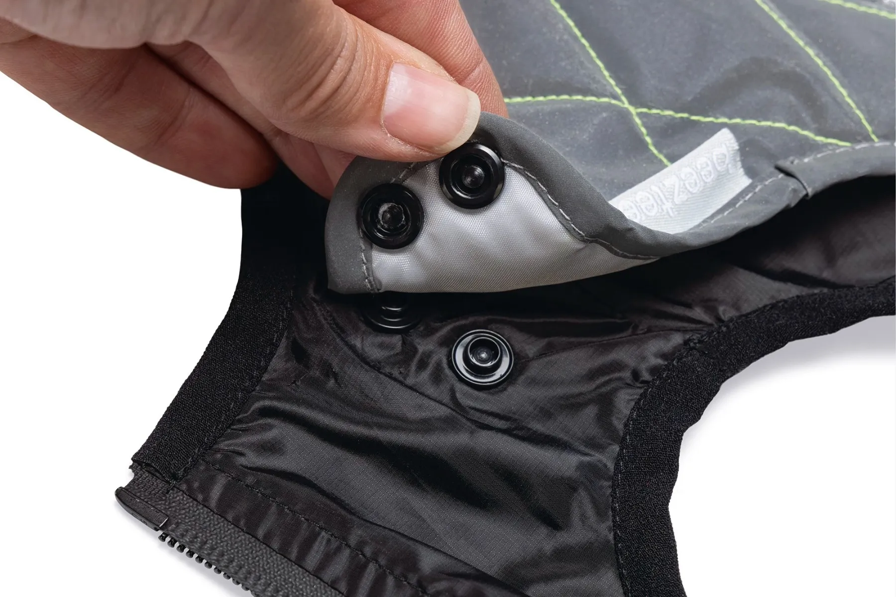 Beeztees Safety Gear Allina mētelis suņiem ar atstarotājiem 52 pelēks - Produkta attēls 4