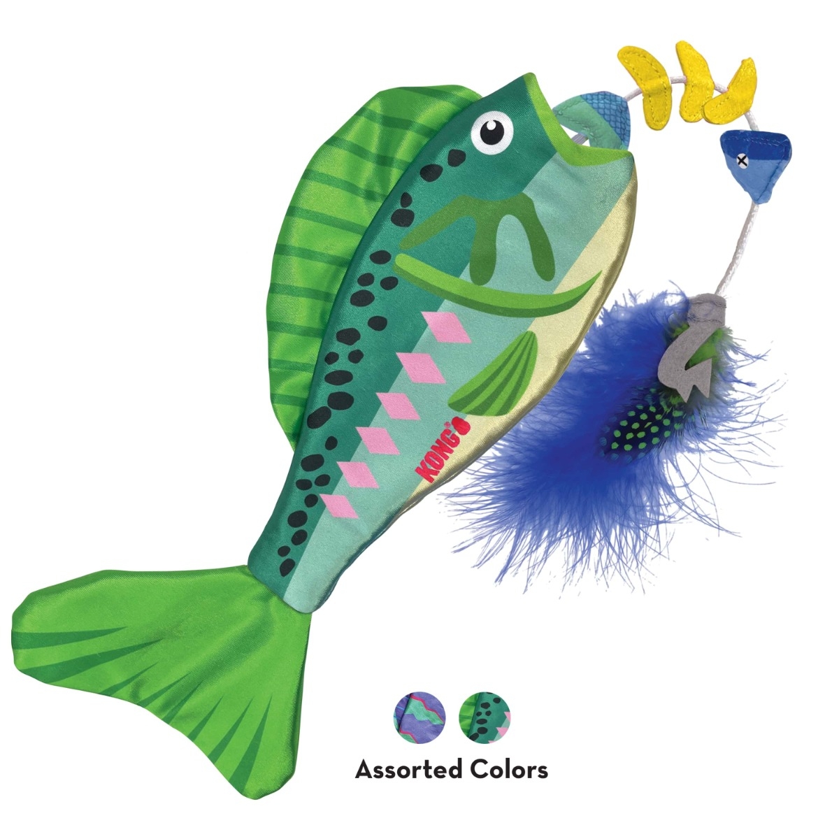 KONG Wrangler Angler Fish rotaļlieta kaķiem - Produkta attēls 3
