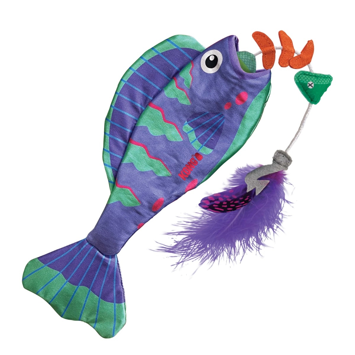 KONG Wrangler Angler Fish rotaļlieta kaķiem - Produkta attēls 2