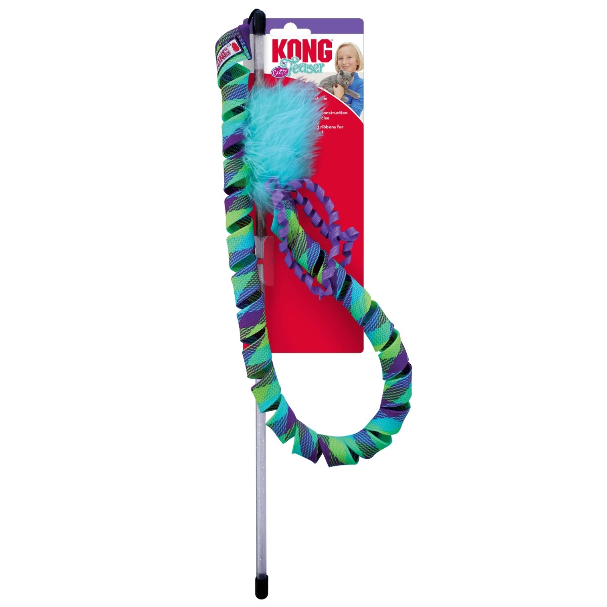 KONG Teaser Curlz  rotaļlieta kaķiem - Produkta attēls 2