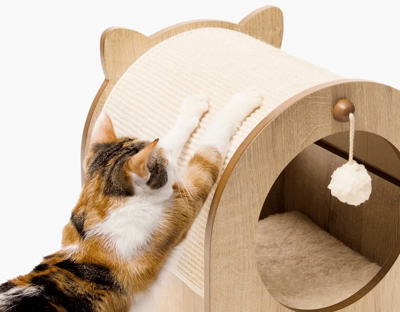 Catit Vasper Minou kaķu nagu skrāpis/mājiņa, bēšs - Produkta attēls 7