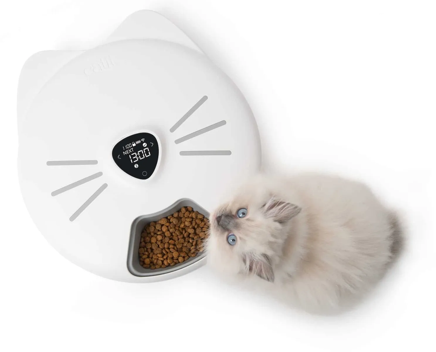 Catit Pixi Smart barošanas trauks 6 ēdienreizēm, balts - Produkta attēls 3
