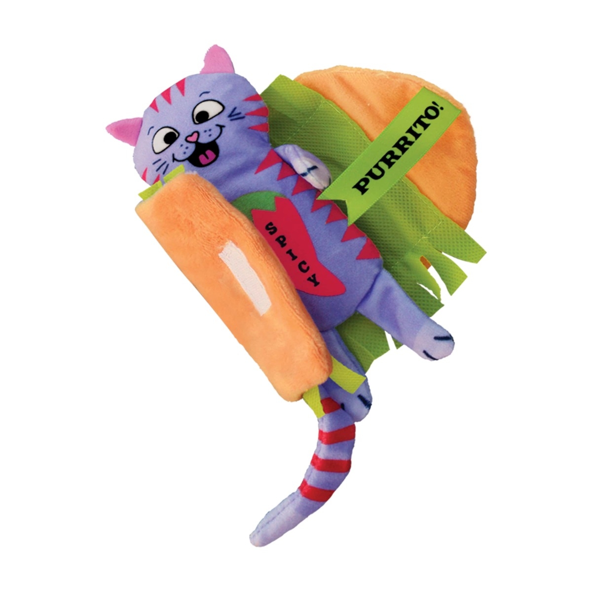 KONG Pull-A-Partz Purrito rotaļlieta kaķiem - Produkta attēls 3