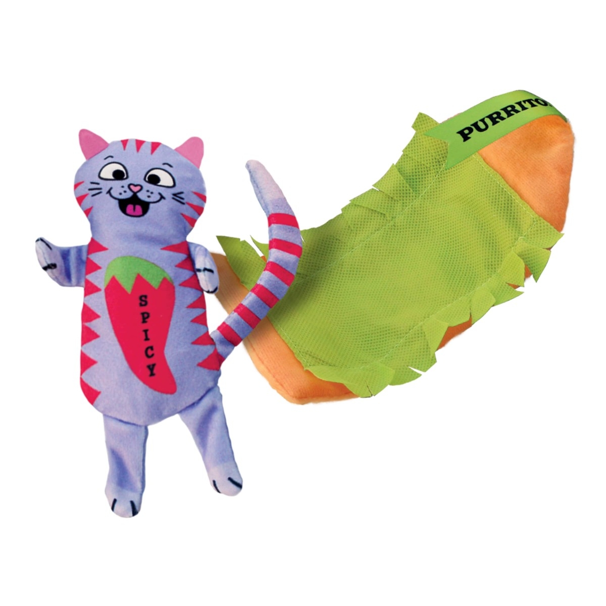 KONG Pull-A-Partz Purrito rotaļlieta kaķiem - Produkta attēls 4
