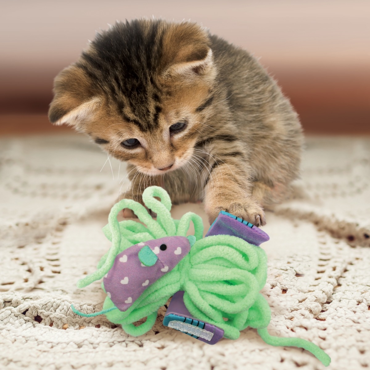 KONG Pull-A-Part Yarn rotaļlieta kaķiem - Produkta attēls 5