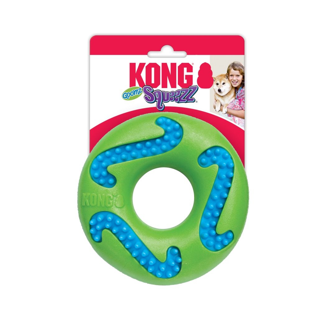 KONG Squeezz Goomz Ring rotaļlieta suņiem, L - Produkta attēls 2