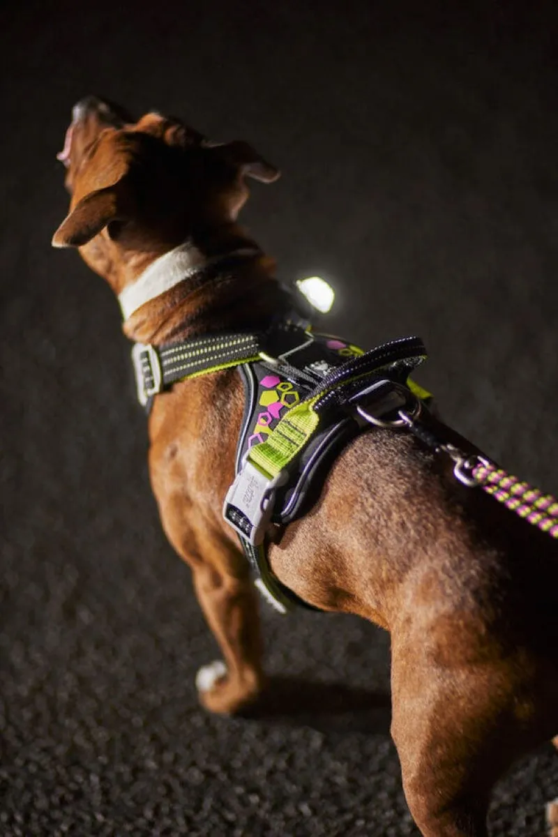 Hurtta Weekend Warrior neon krūšu siksna 80-100cm - Produkta attēls 2