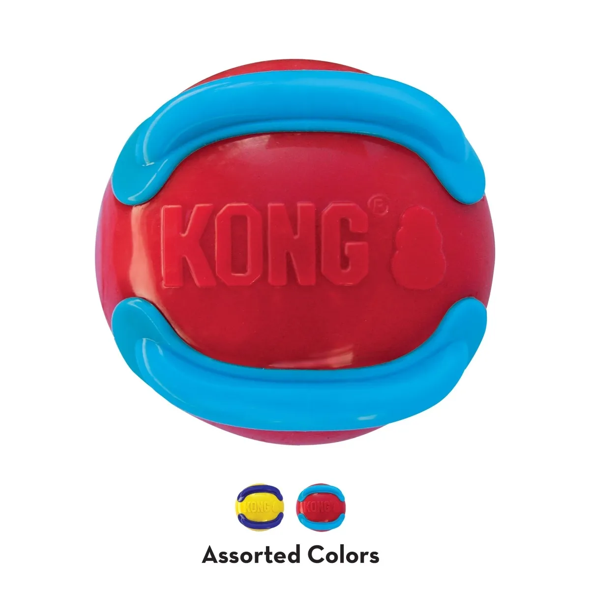 KONG Jaxx Brights Ball rotaļlieta suņiem, L, dažādi - Produkta attēls 2