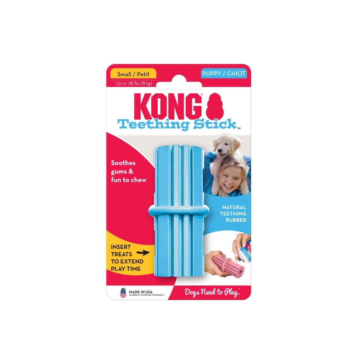 KONG Puppy Teething stick rotaļlieta kucēniem, S - Produkta attēls 3