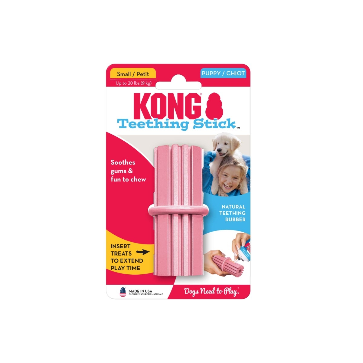 KONG Puppy Teething stick rotaļlieta kucēniem, S - Produkta attēls 2