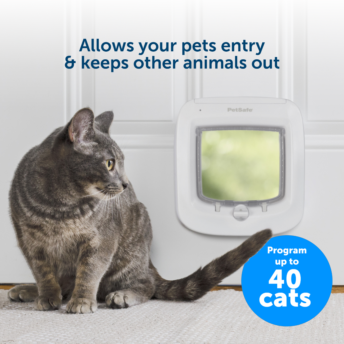 PETSAFE Microchip Cat Flap durvis ar mikročipu kaķiem - Produkta attēls 3